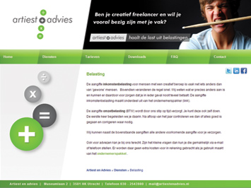 Artiest & advies website