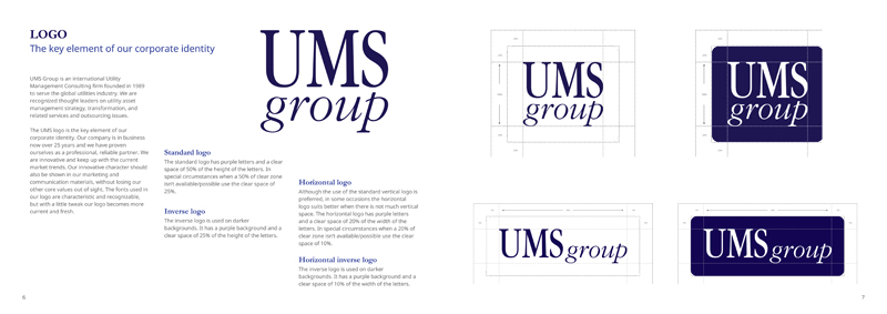 UMS Group logo huisstijlhandboek
